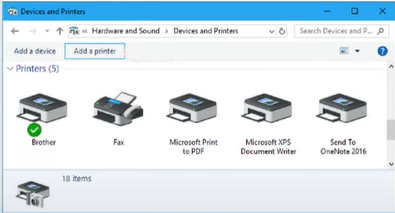 Find your model listed under the Printers section